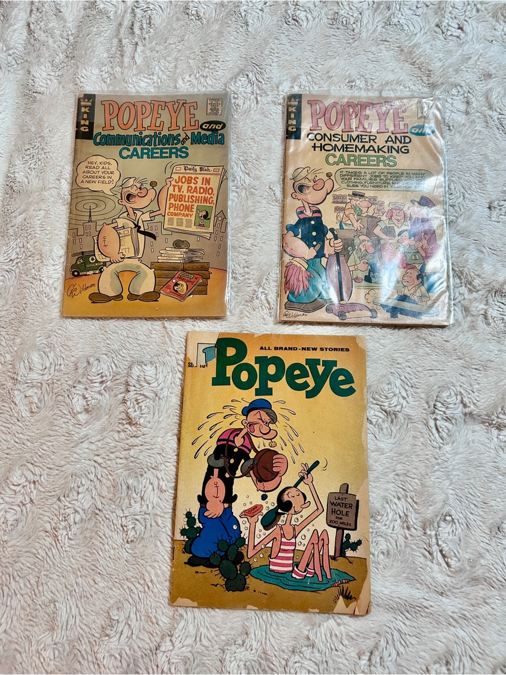 Popeye Vintage Comic Book Collection Set of 3